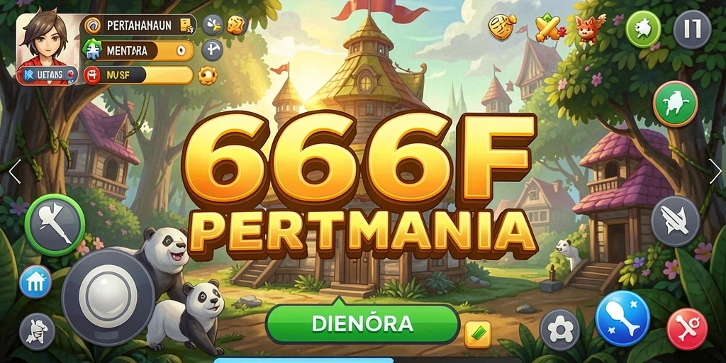 Gameplay 666F yang seru dalam pertempuran Tower Defense.