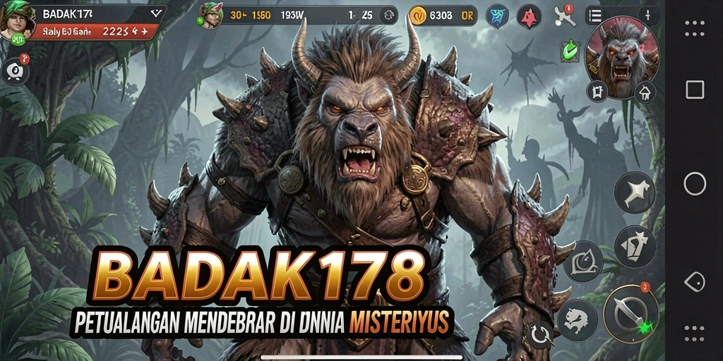 Tampilan gameplay seru dari BADAK178 dengan tantangan yang menegangkan.