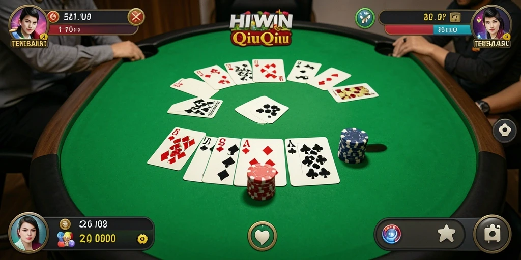 Tampilan gameplay QiuQiu yang menarik dan interaktif.