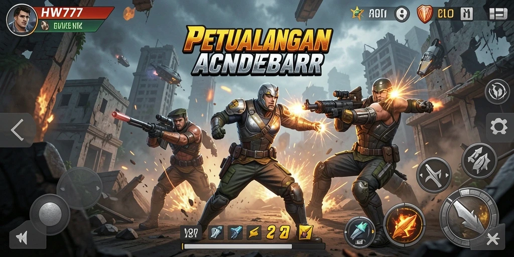 Gameplay mendebarkan di HW777 dengan pertempuran yang intens.