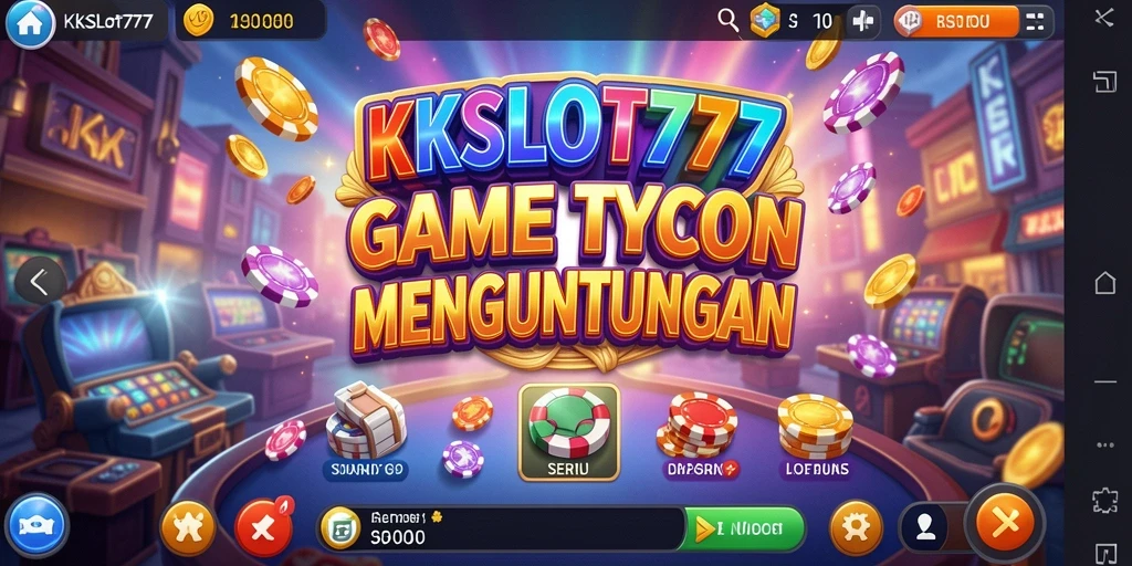 Tampilan layar permainan KKSLOT777 yang menampilkan mesin slot yang menarik.