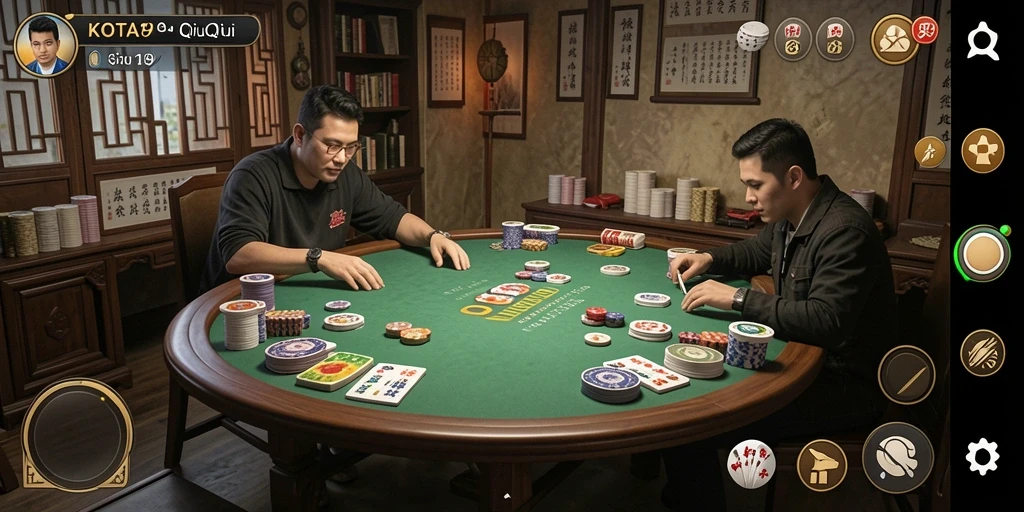 Tampilan gameplay QiuQiu yang mengasyikkan di KOTA189.