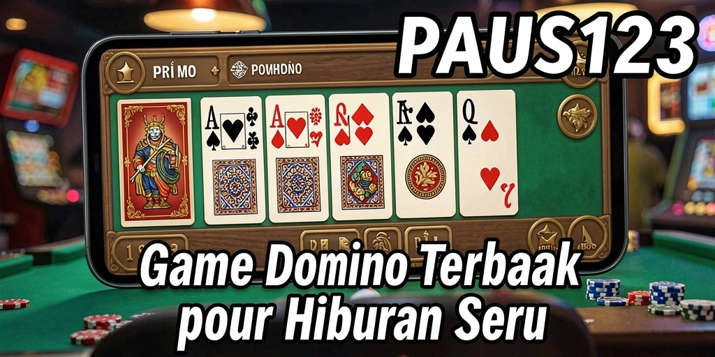 Tangkapan layar utama dari game PAUS123 menampilkan aksi seru permainan Domino.