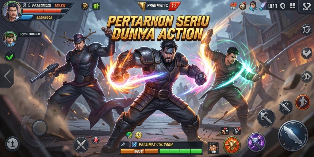 Screenshot PRAGMATIC123 menunjukkan aksi pertarungan yang mendebarkan.