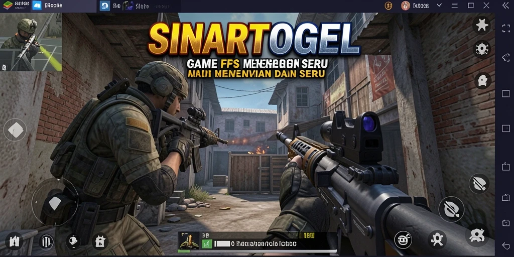 Screenshot gameplay SINARTOGEL dengan aksi tembak-menembak yang mendebarkan.