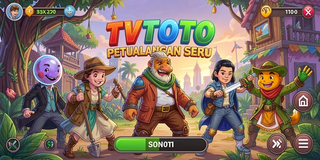 Gameplay TVTOTO yang seru dengan pemandangan yang menakjubkan.
