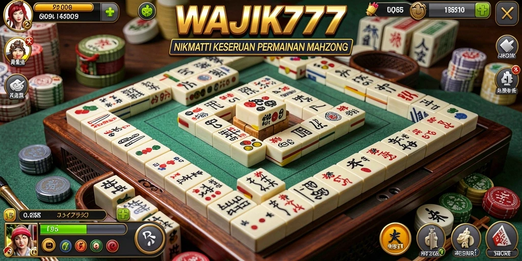 Tampilkan gameplay seru dari WAJIK777 dalam permainan Mahjong.